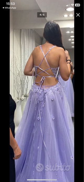 Abito da sera/diciottesimo lilla