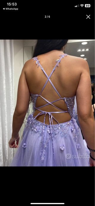 Abito da sera/diciottesimo lilla