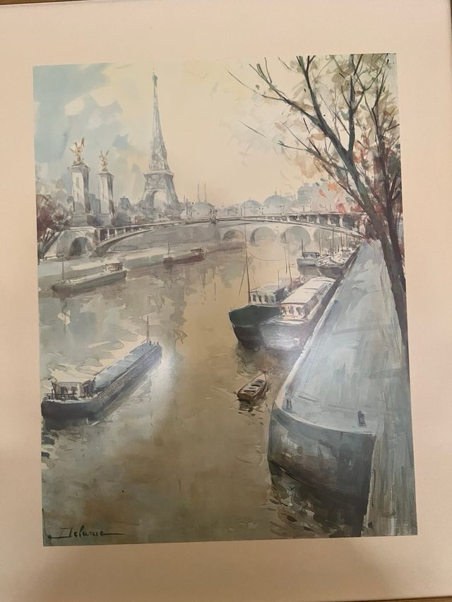 Marco de cuero vintage dorado