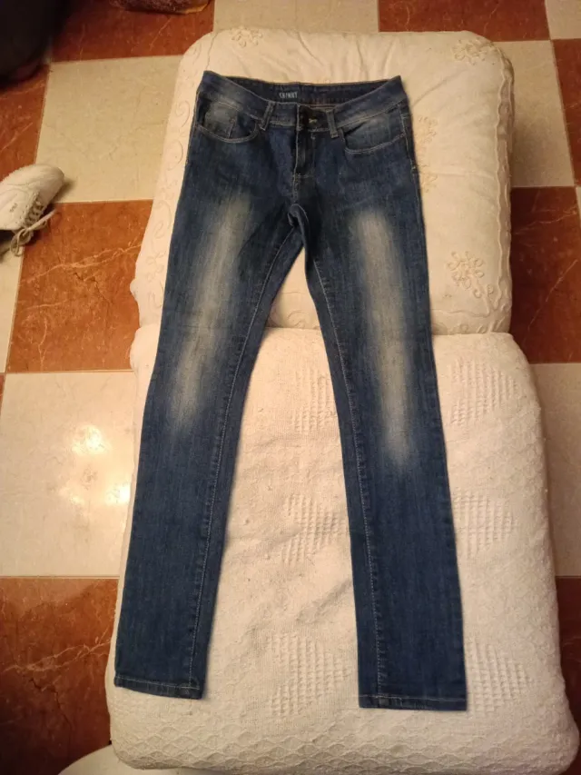 Pantalón Vaquero Skinny Azul