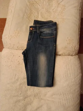 Pantalón Vaquero Skinny Azul