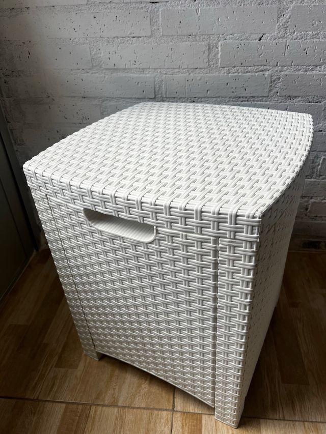 Mesa arcón technorattan blanco