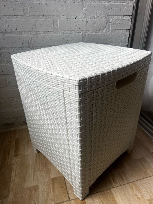Mesa arcón technorattan blanco