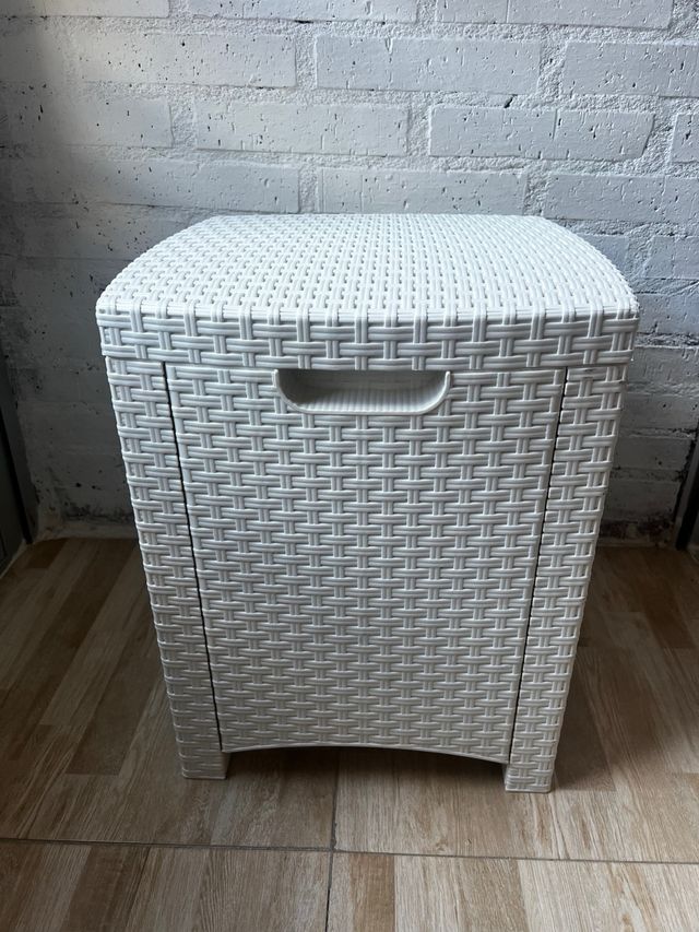 Mesa arcón technorattan blanco