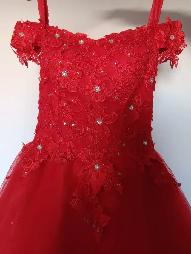 Vestido de XV años rojo