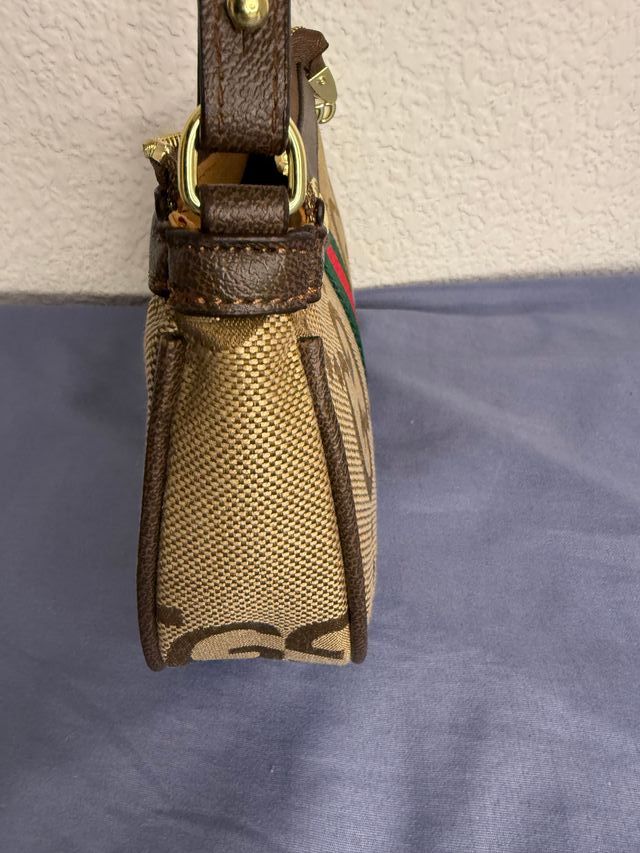 Bolso bandolera beige y marrón