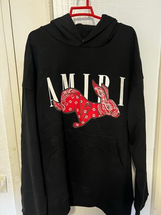 Sudadera Amiri Negra con Conejo