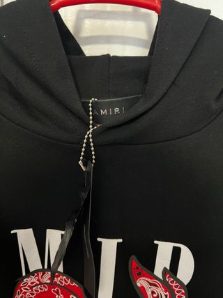 Sudadera Amiri Negra con Conejo