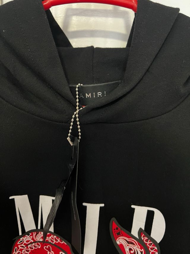 Sudadera Amiri Negra con Conejo