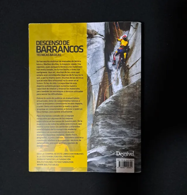 Descenso de barrancos, técnicas básicas