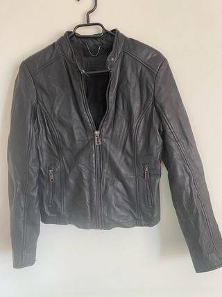 Chaqueta Cuero natural Mujer Talla S