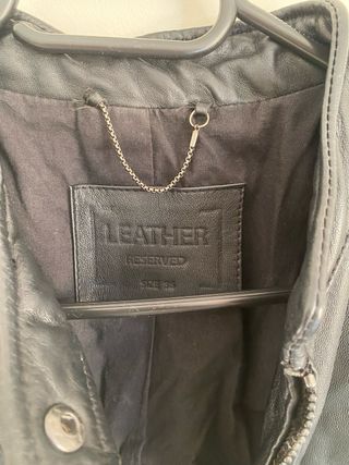 Chaqueta Cuero natural Mujer Talla S