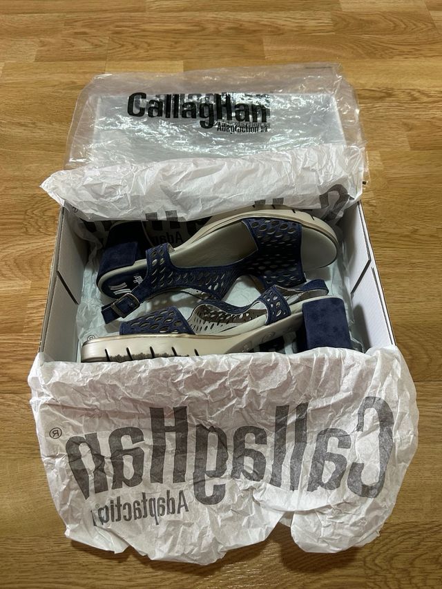Callaghan Sandalias de Tacón Azul Marino Talla 39