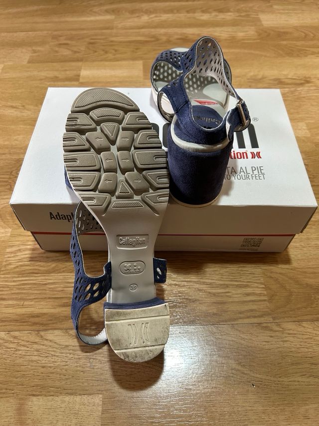 Callaghan Sandalias de Tacón Azul Marino Talla 39