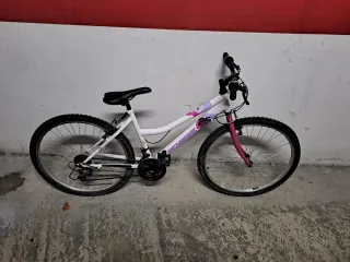 Bicicleta 26 Blanca y Rosa