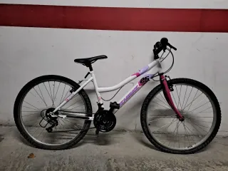 Bicicleta 26 Blanca y Rosa