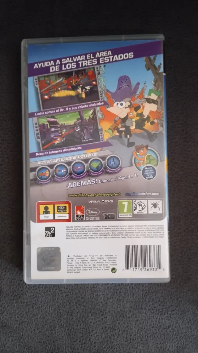 Gioco PSP Phineas e Ferb: 2ª Dimensione