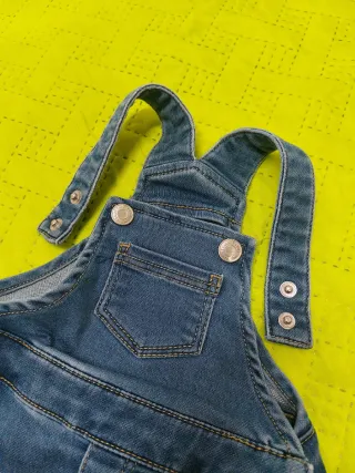 Salopette jeans neonato 1-3 mesi usata