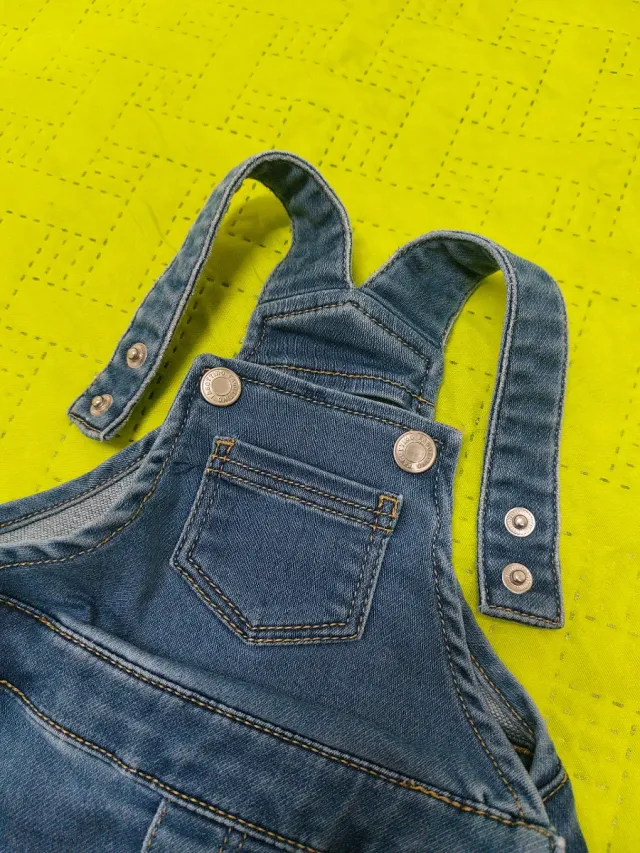 Salopette jeans neonato 1-3 mesi usata