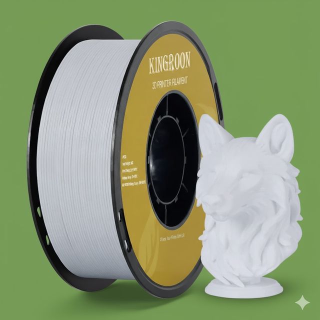 Filamento PETG 1KG Blanco Kingroon