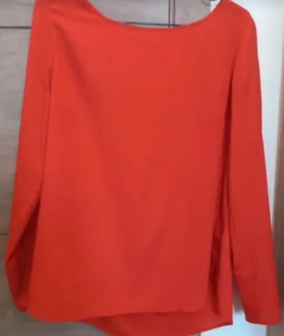 Blusa manga larga Massimo Dutti talla XL Coral