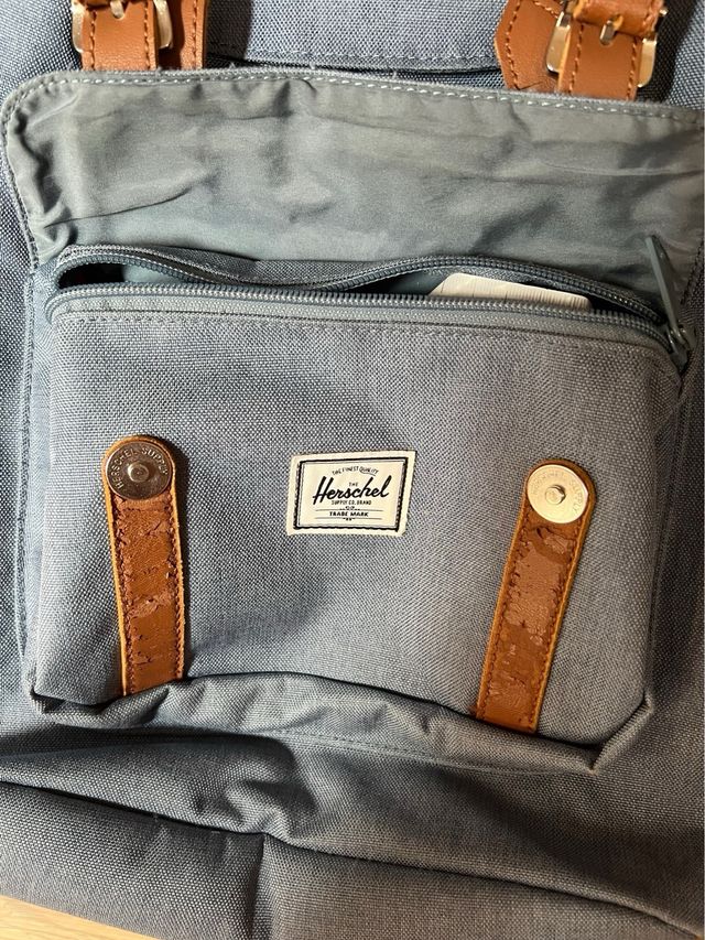 Mochila Herschel Azul con Compartimento Portátil