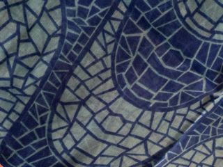 Sciarpa donna blu e verde acqua