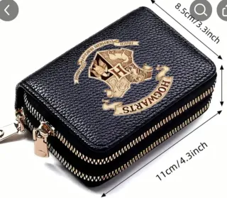Cartera Hogwarts Negra y Dorada
