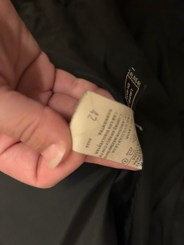 Abrigo Lana Virgen Vánidas Negro