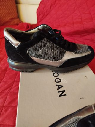 Sneakers Hogan Nero e Argento