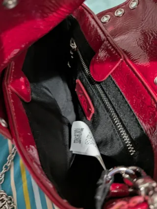 Bolso mini Saca rojo charol