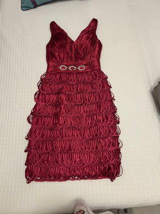 Vestido Evassè Rojo Fiesta