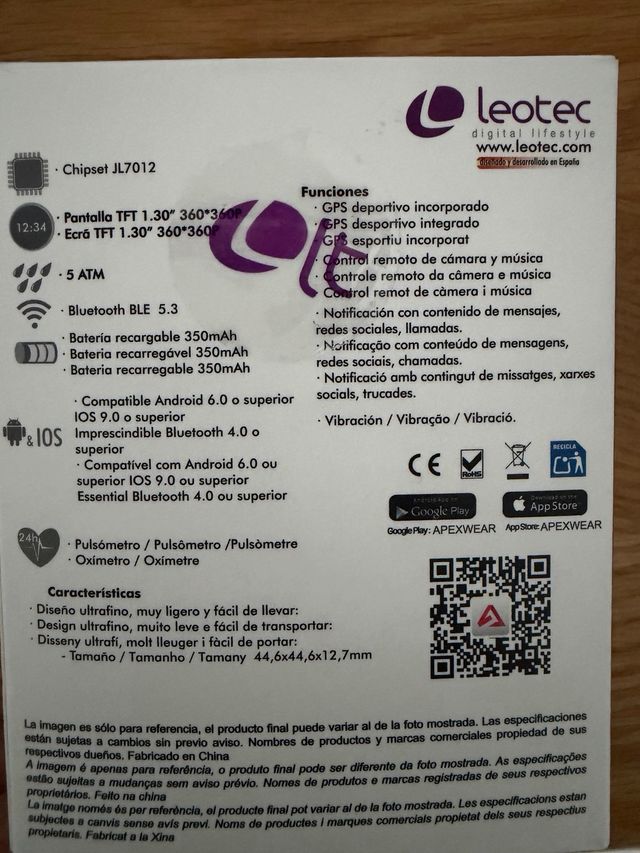 Reloj GPS Leotec SIMMA Azul Marino