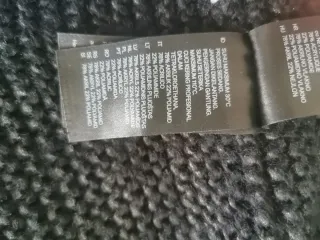 Bufanda tejida negra