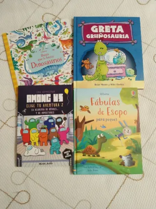 Lote 4 libros divertidos ilustrados para peques