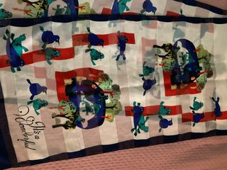 Sciarpa/foulard donna fantasia uccelli