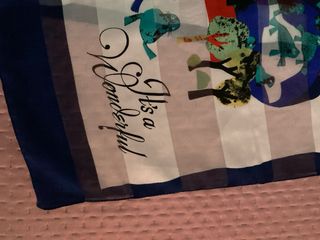 Sciarpa/foulard donna fantasia uccelli