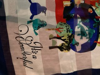 Sciarpa/foulard donna fantasia uccelli