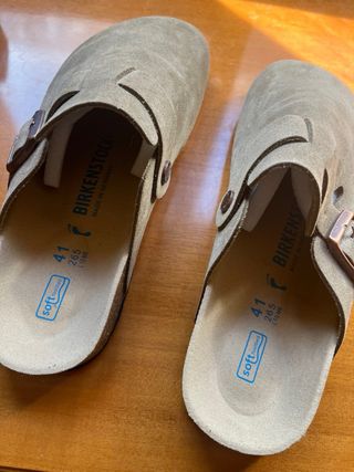 Zuecos Birkenstock Hombre Beige/Marrón