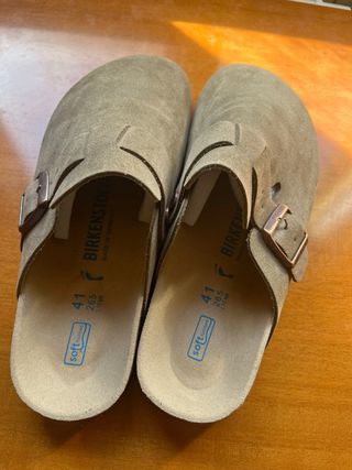 Zuecos Birkenstock Hombre Beige/Marrón