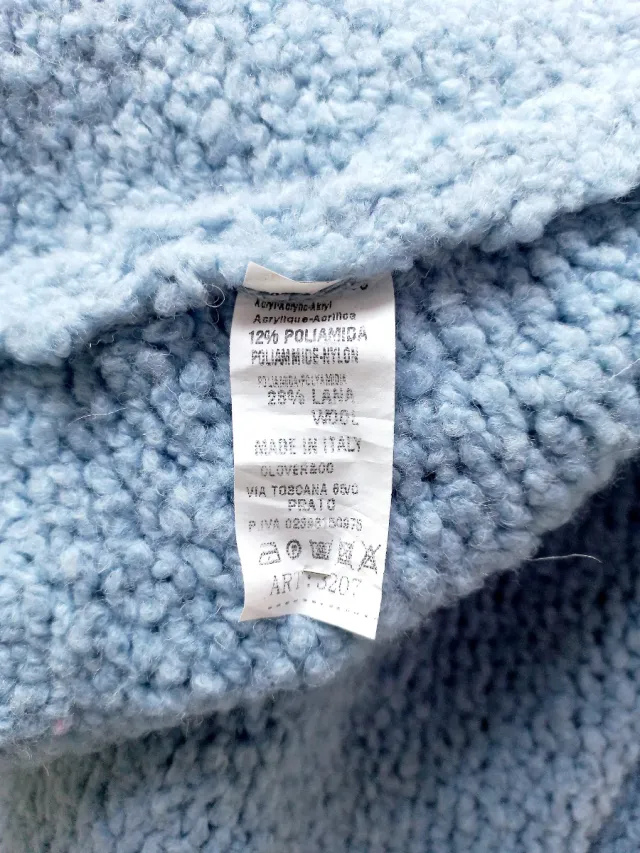 Giacchetta lunga in lana con cappuccio