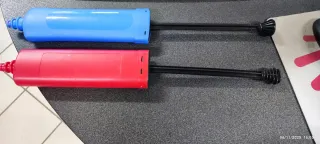 Coppia Pompe Manuali Palloncini Rosse e Blu