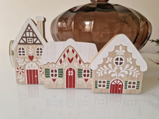 Casette Natalizie Legno Decorate