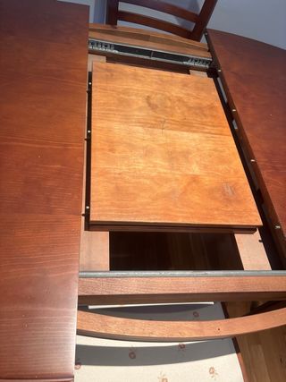 Mesa extensible y sillas cn Regalo de 2 mesa aux