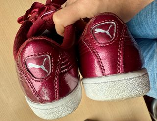 Zapatillas Puma Charol Rojo Lazos