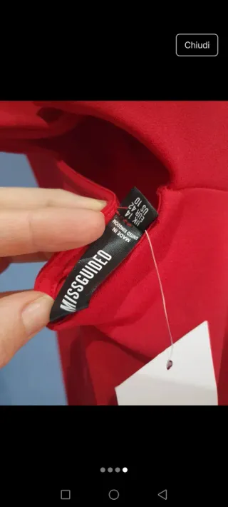 Abito estivo Missguided rosso