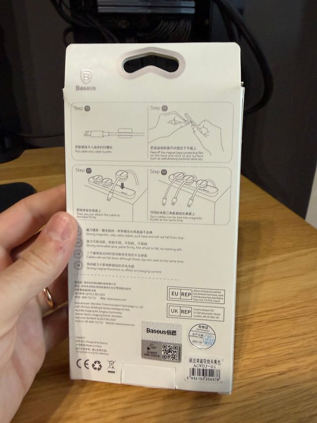 Baseus Peas Cable Clip Fermacavi