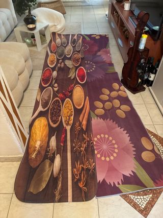 Tappeti 2 cucina spezie e fiori misura 3,3m