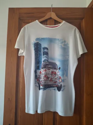Camiseta Estampada Coche Vintage