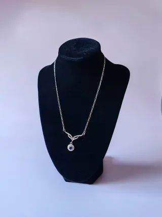 Collana Argento 925 con Zirconia Blu